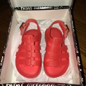 Brand New in Box Mini Melissa Coral Sandals